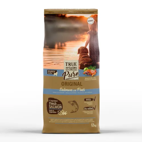True Origins Pure Puppy Salmón con Guisantes pienso para perros