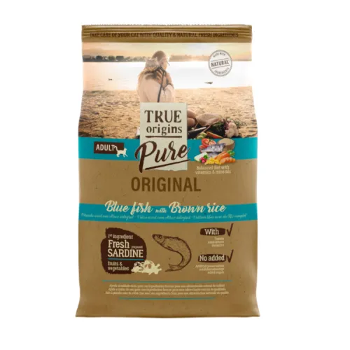True Origins Pure Adult Pescado Azul pienso para gatos