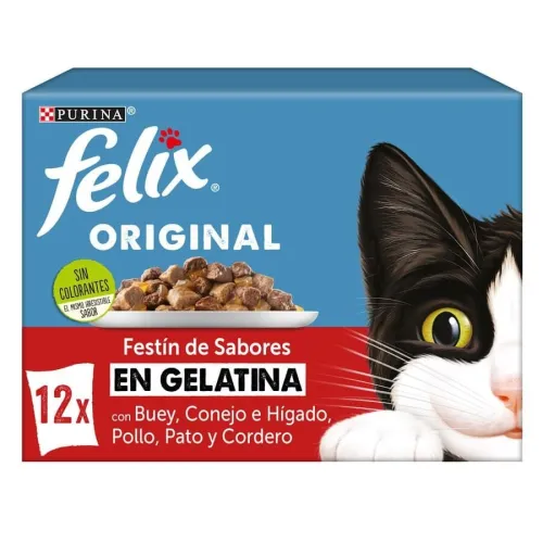 Felix Sensations Selección de Carnes sobres en gelatina - Multipack