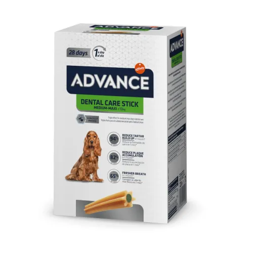 Advance Dental Care Stick Medium y Maxi snack para perros