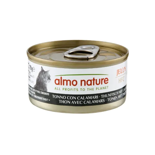 Almo Nature HFC Atún y Calamares en Gelatina lata para gatos