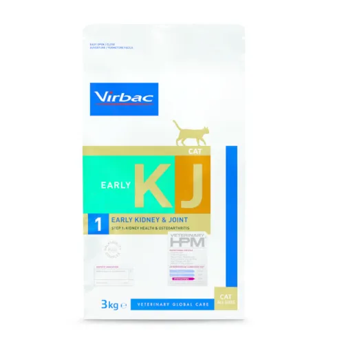 Virbac HPM KJ1 Early Kidney & Joint Movilidad Articular Pienso para gatos
