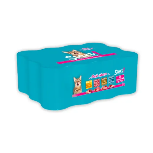 Start Multipack de Carne y Pescado en Gelatina para Gatos