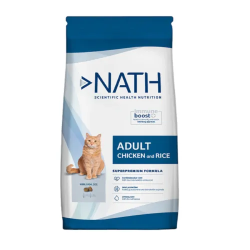 Nath Adult Pollo y Arroz pienso para gatos