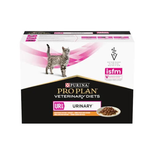 Pro Plan Veterinary Diets St/Ox Urinary Pollo en Salsa sobre para gatos – Multipack