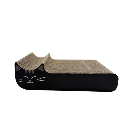 Leeby Kira tabla rascador de cartón negro para gatos