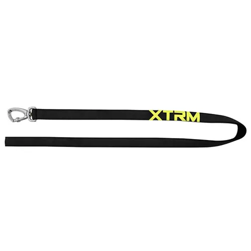 X-TRM Neón Flash Correa Larga negra para perros