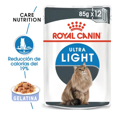 Royal Canin Ultra Light gelatina sobre para gatos