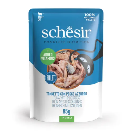 Schesir Adult Atún con Sardinas sobre para gatos