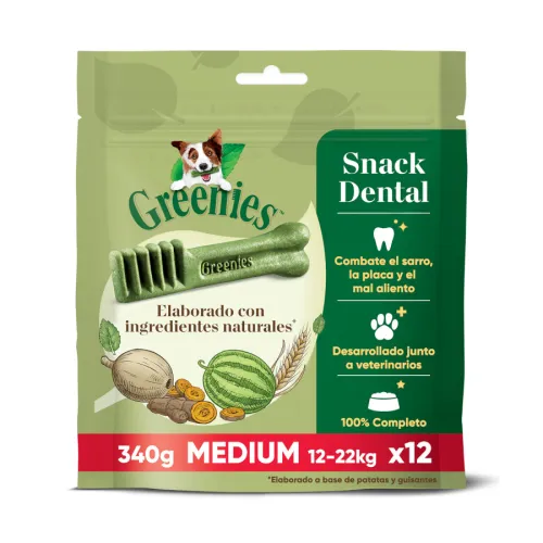 Greenies Medium Snacks Dentales Naturales para perros medianos