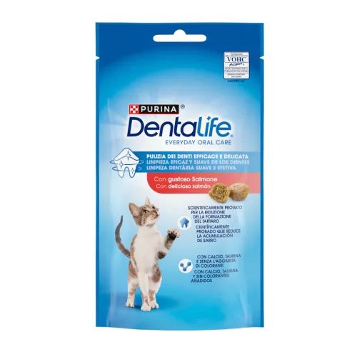 Dentalife Daily Oral Salmón Snacks Dentales para gatos