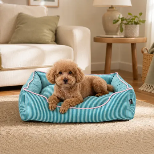 Leeby Cama Rayas Finas para perros