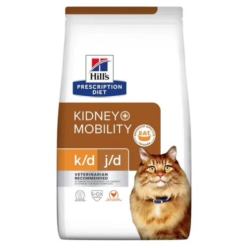 Hills Prescription Diet Kidney k/d + Mobility j/d Pollo pienso gatos