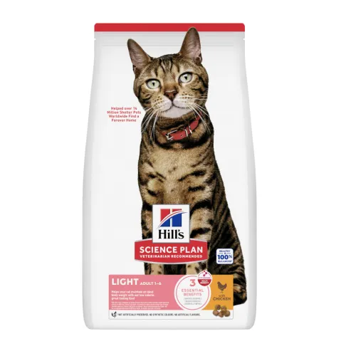 Hills Science Plan Light pienso pollo para gatos adultos
