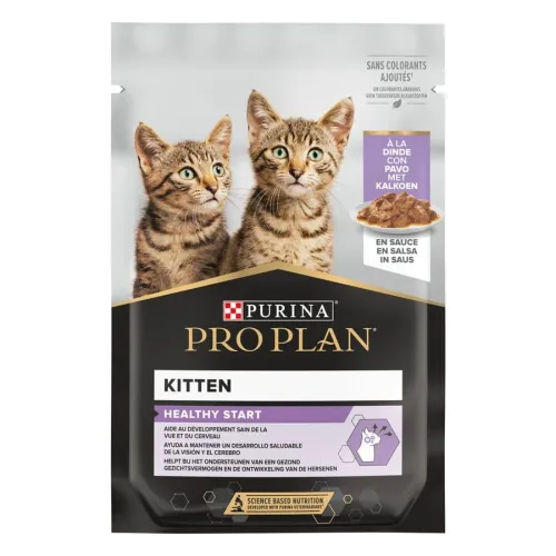 Pro Plan NutriSavour Feline Kitten Pavo en salsa sobre para gatos