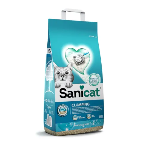 Sanicat Cumpling White Active Marseille Arena Aglomerante para gatos