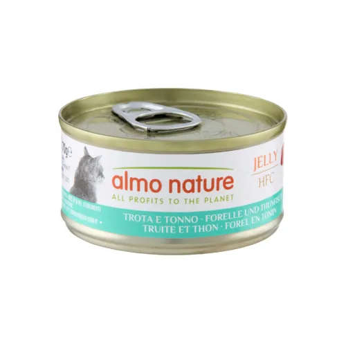 Almo Nature HFC Trucha y Atún en Gelatina para gatos