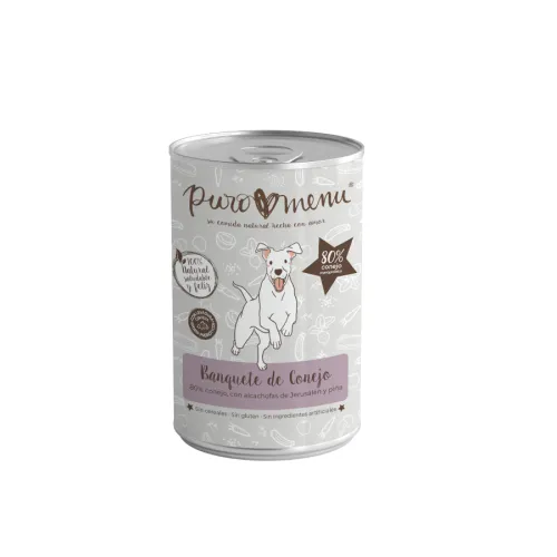 Puro Menu Bio Banquete de Conejo lata para perros