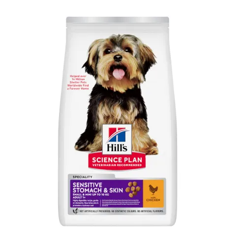 Hills Science Plan Adult Sensitive Stomach & Skin Small & Mini pienso para perros de razas pequeñas y mini