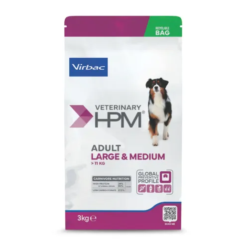 Virbac HPM Veterinary Adult Large & Medium Pienso Cerdo para perros