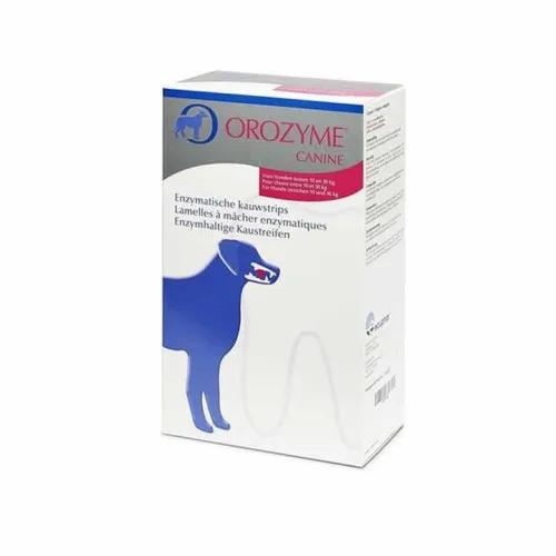 Ecuphar Orozyme Tiras Dentífricas Enzimáticas para perros de raza mediana