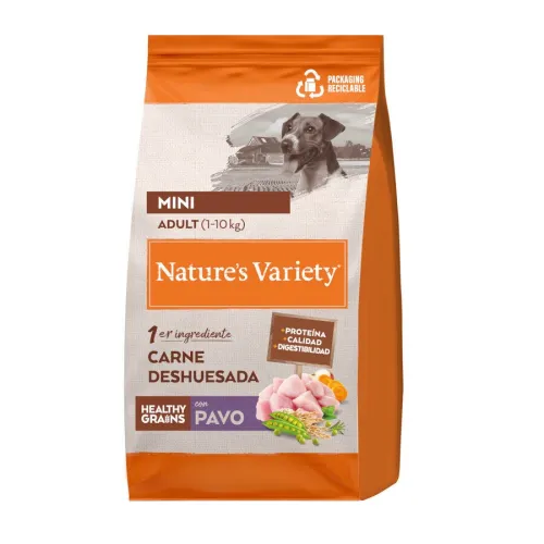 Natures Variety Healthy Grain Adult Mini Pavo pienso para perros