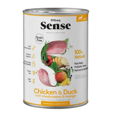 Dibaq Sense Grain Free Adult Pollo & Pato lata para perros