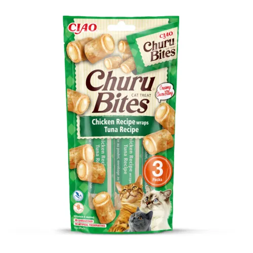 Churu Bites Bocaditos de Pollo y Atún para gatos