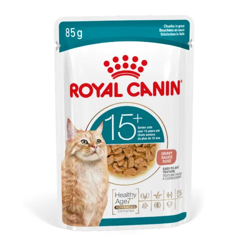 Royal Canin Ageing 15+ Comida Húmeda en salsa para gatos senior