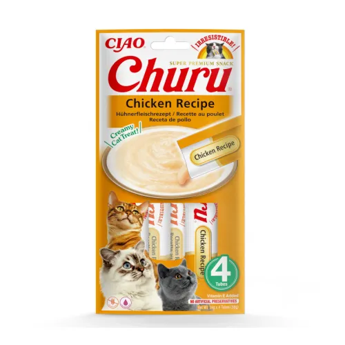 Churu Snack Cremoso de Pollo para gatos