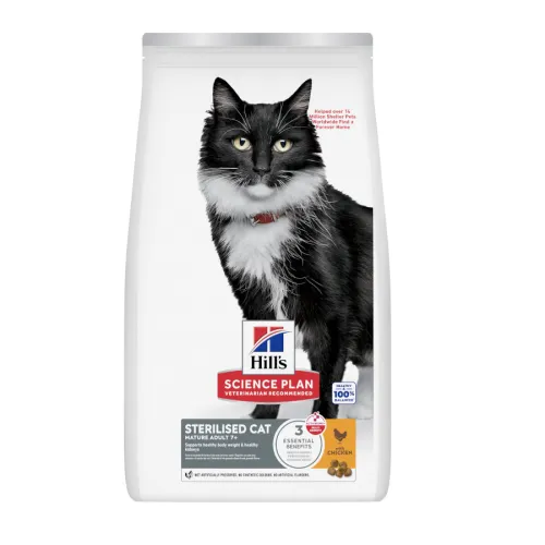Hills Science Plan Mature Sterilised Piendo pollo para gatos esterilizados