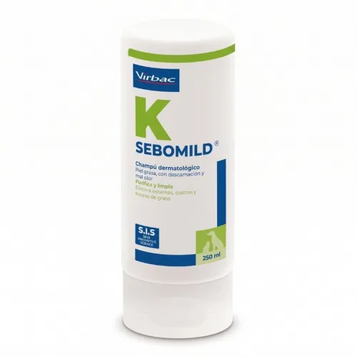 Virbac Sebomild Champú para pieles grasas en perros y gatos