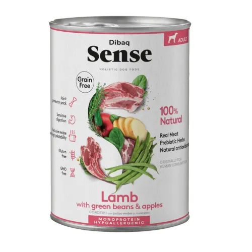 Dibaq Sense Grain Free Adult Cordero lata para perros