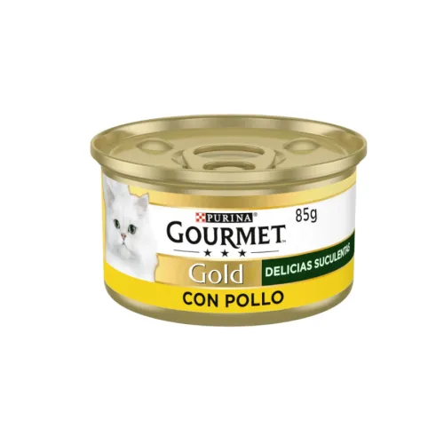 Gourmet Gold Delicias Suculentas Pollo en Salsa lata para gatos