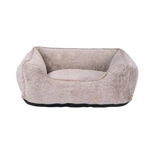 Leeby cama suave gris oscuro para perros