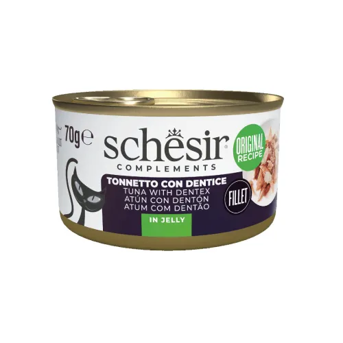 Schesir Atún con Denton en Gelatina lata para gatos