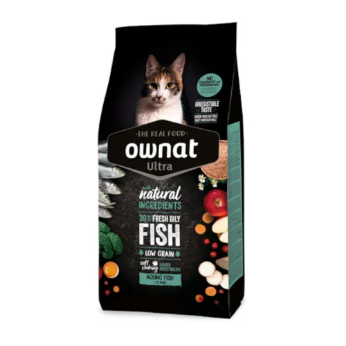 Ownat Ultra Ageing Pienso Pescado para gatos senior