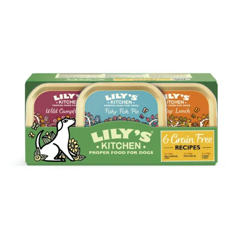 Lilys Kitchen Grain Free tarrinas para perros - Multipack 6
