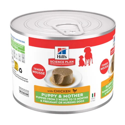 Hills Science Plan PuppyyMother Mousse de Pollo lata para perros