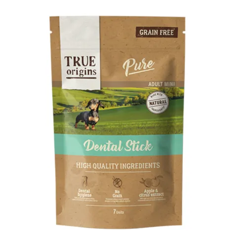 True Origins Pure Mini Adult Snacks Dentales para perros