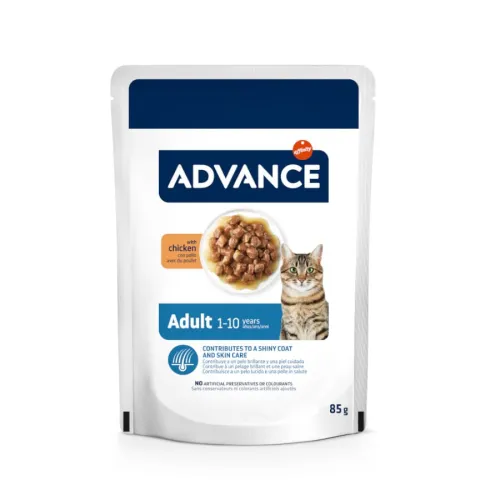 Advance Adult Bocaditos con Pollo en salsa sobre para gatos