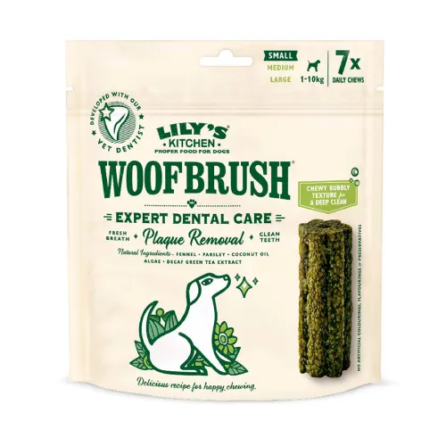 Lilys Kitchen Snacks Dentales Woofbrush Small para perros