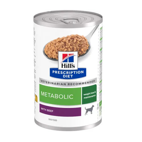 Hills Prescription Diet Metabolic Vacuno y Verduras lata para perros
