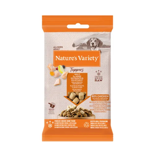 Natures Variety Toppers Pollo Liofilizado para perros