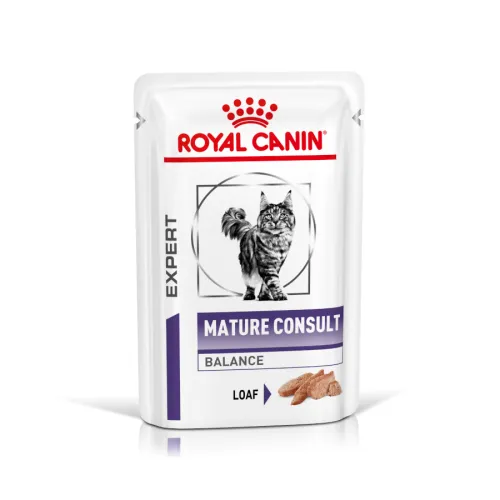 Royal Canin Mature Consult Balance Paté sobre para gatos