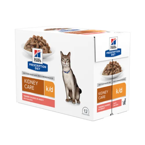 Hills Prescription k/d Diet Kidney Care Salmón sobre en salsa para gatos