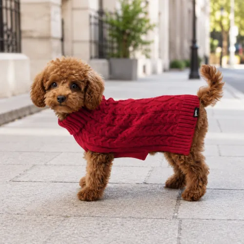 Gotoo Jersey de Punto Rojo para perros