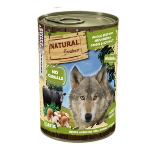 Natural Greatness Ternera Angus Lata para perros