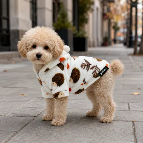 Gotoo Sudadera Forro Polar Estampado Erizo para perros