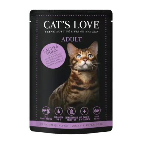 Cats Love Adult Salmón y Pollo en Gelatina sobre para gatos